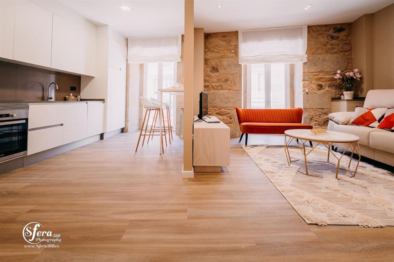 Apartamentos Rúa Vella Caldas De Reis Esterno foto
